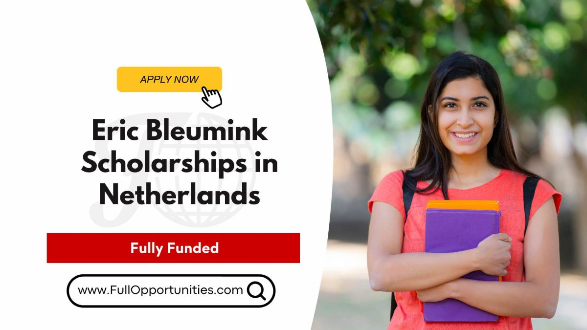 2025 Eric Bleumink Scholarship in the Netherlands | Fully Funded